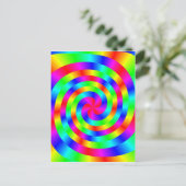 farbenfrohe Mandala Postkarte (Stehend Vorderseite)