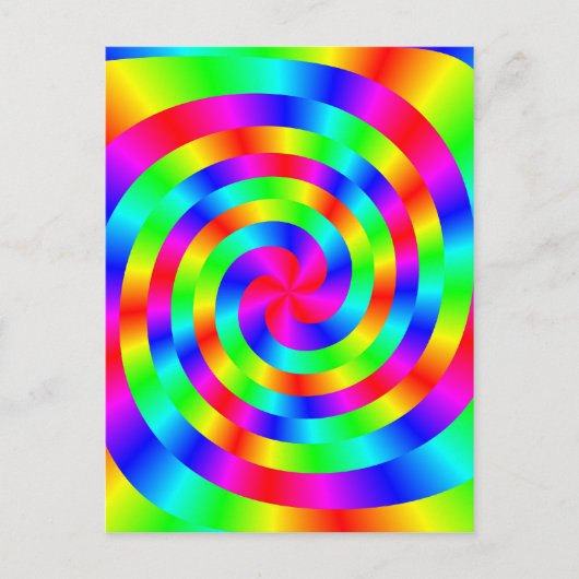 farbenfrohe Mandala Postkarte (Vorderseite)