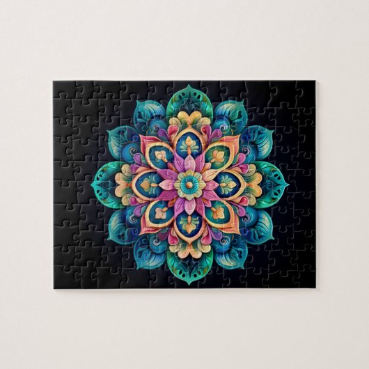 Farbenfrohe Mandala Puzzle (Horizontal)