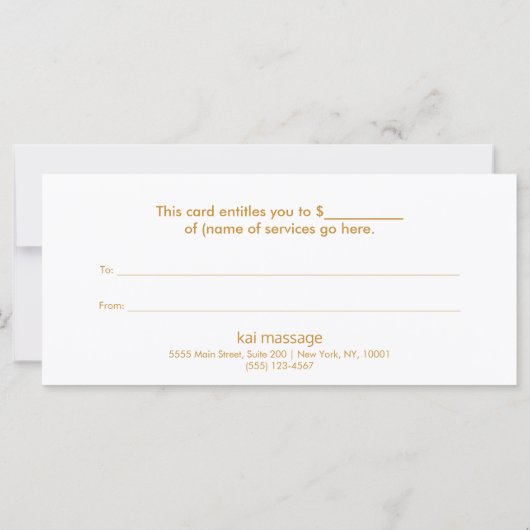 Farbenfrohe Mandala Salon Wellness-Center Geschenk (Rückseite)