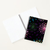 Farbenfrohe Mandala Spritzer Pattern Notizblock (Innenseite)