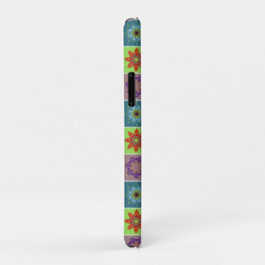 Farbenfrohe Mandala Tile Pattern - Boho Geometric Case-Mate iPhone Hülle (Hinten/Rechts)