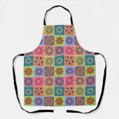 Farbenfrohe Mandala Tile Pattern - Boho Geometric Schürze (Vorderseite)