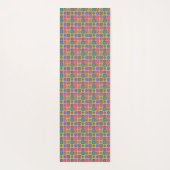 Farbenfrohe Mandala Tile Pattern - Boho Geometric Yogamatte (Rückseite)
