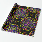 Farbenfrohe Mandala - Umschlagpapier Geschenkpapier (Ungerollt)