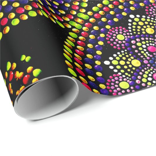 Farbenfrohe Mandala - Umschlagpapier Geschenkpapier (Rolleneckpunkt)