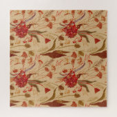 Farbenfrohe Mandala, Vintages ethnisches Muster. Puzzle (Horizontal)