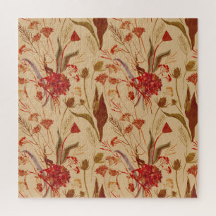 Farbenfrohe Mandala, Vintages ethnisches Muster. Puzzle