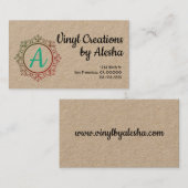 Farbenfrohe Mandala Visitenkarte - Passen Sie sie (Vorne/Hinten)