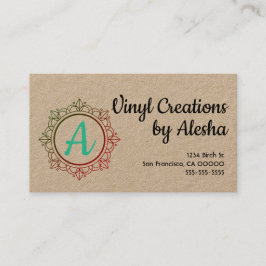 Farbenfrohe Mandala Visitenkarte - Passen Sie sie 