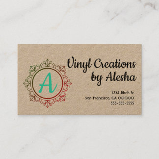 Farbenfrohe Mandala Visitenkarte - Passen Sie sie