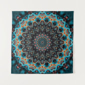 Farbenfrohe Mandala Wandteppich (Vorderseite (Horizontal))