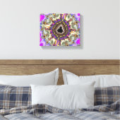 farbenfrohe Mandelbrot-Fraktal Leinwanddruck (Insitu (Schlafzimmer))