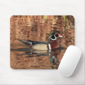 Farbenfrohe männliche Holzente Mousepad (Mit Mouse)