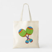 Farbenfrohe Maracas Tote Bag Tragetasche (Rückseite)