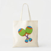 Farbenfrohe Maracas Tote Bag Tragetasche (Vorne)