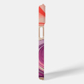 Farbenfrohe Marbled Paper Art iPhone Case (Rückseite / Rechts)