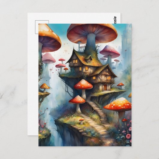 Farbenfrohe Märchengemeinde, Postkreuzung Postkarte (Vorne/Hinten)