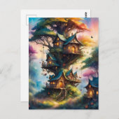 Farbenfrohe Märchengemeinde, Postkreuzung Postkarte (Vorne/Hinten)