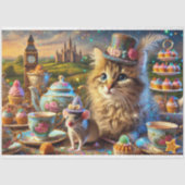 Farbenfrohe Märchenschwärze Seidenpapier (Vorderseite)