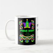Farbenfrohe Mardi Gras-Kaffee-Tasse zum Personalis Kaffeetasse (Links)