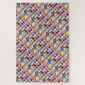 Farbenfrohe Mariner Nautical Flag Muster Herausfor Puzzle (Vertikal)