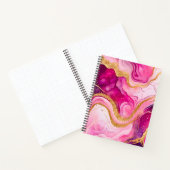 Farbenfrohe Marmor Ink Art Spirituosen Notebook Notizblock (Innenseite)