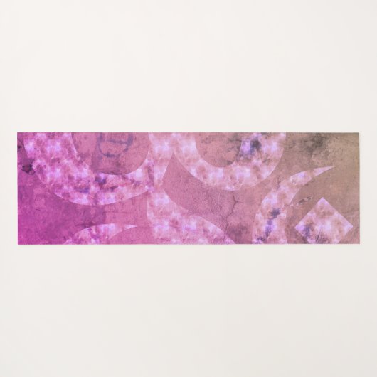 Farbenfrohe Marmor Om Symbol Personalisiert revers Yogamatte (Rückseite (Horizontal))