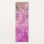 Farbenfrohe Marmor Om Symbol Personalisiert revers Yogamatte (Vorderseite)