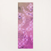 Farbenfrohe Marmor Om Symbol Personalisiert revers Yogamatte (Rückseite)