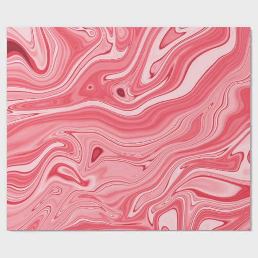 Farbenfrohe Marmorgemälde, roter Marmorpinsel Geschenkpapier (Flach)