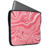Farbenfrohe Marmorgemälde, roter Marmorpinsel Laptopschutzhülle (Vorne Rechts)