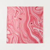 Farbenfrohe Marmorgemälde, roter Marmorpinsel Wandteppich (Vorderseite (Horizontal))