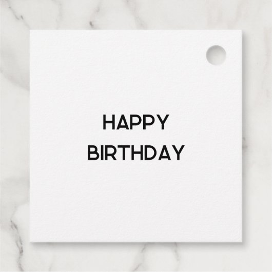 Farbenfrohe, marmorierte Zeitungstipps Geschenkanhänger (Rückseite)