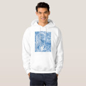 Farbenfrohe Marmorkunstmuster. Hoodie (Vorne ganz)