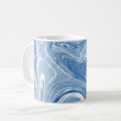 Farbenfrohe Marmorkunstmuster. Kaffeetasse (Vorderseite Links)