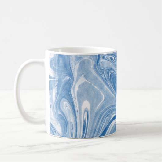 Farbenfrohe Marmorkunstmuster. Kaffeetasse (Links)