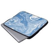 Farbenfrohe Marmorkunstmuster. Laptopschutzhülle (Vorne Knopf)