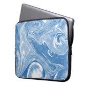 Farbenfrohe Marmorkunstmuster. Laptopschutzhülle (Vorderseite Links)