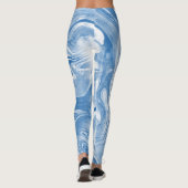 Farbenfrohe Marmorkunstmuster. Leggings (Rückseite)