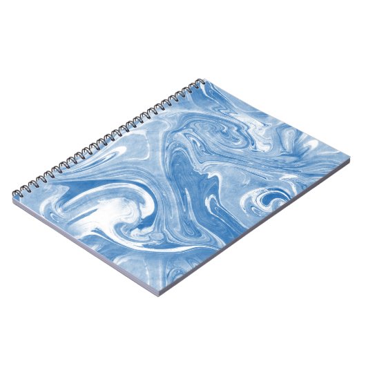 Farbenfrohe Marmorkunstmuster. Notizblock (Linke Seite)