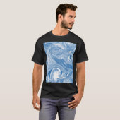 Farbenfrohe Marmorkunstmuster. T-Shirt (Vorne ganz)