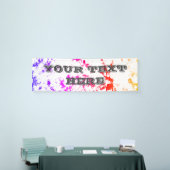 Farbenfrohe Marmorplatte Abstrakt Personalisiert Banner (Messeveranstaltung)