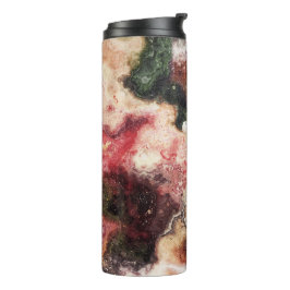 Farbenfrohe Marmorscheibe Thermosbecher