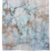 Farbenfrohe Marmorsteintextur Duschvorhang (Vorderseite)