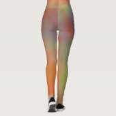Farbenfrohe Marmorwolken Leggings (Rückseite)