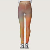 Farbenfrohe Marmorwolken Leggings (Vorderseite)
