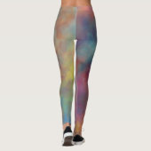 Farbenfrohe Marmorwolken Leggings (Rückseite)