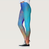 Farbenfrohe Marmorwolken Leggings (Links)
