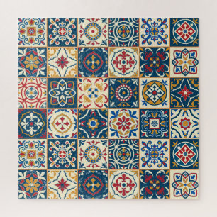 Farbenfrohe marokkanische Fliesen, herrliches, nah Puzzle